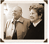 Anacleto Angelini junto a su esposa Mar&iacute;a Noseda. 